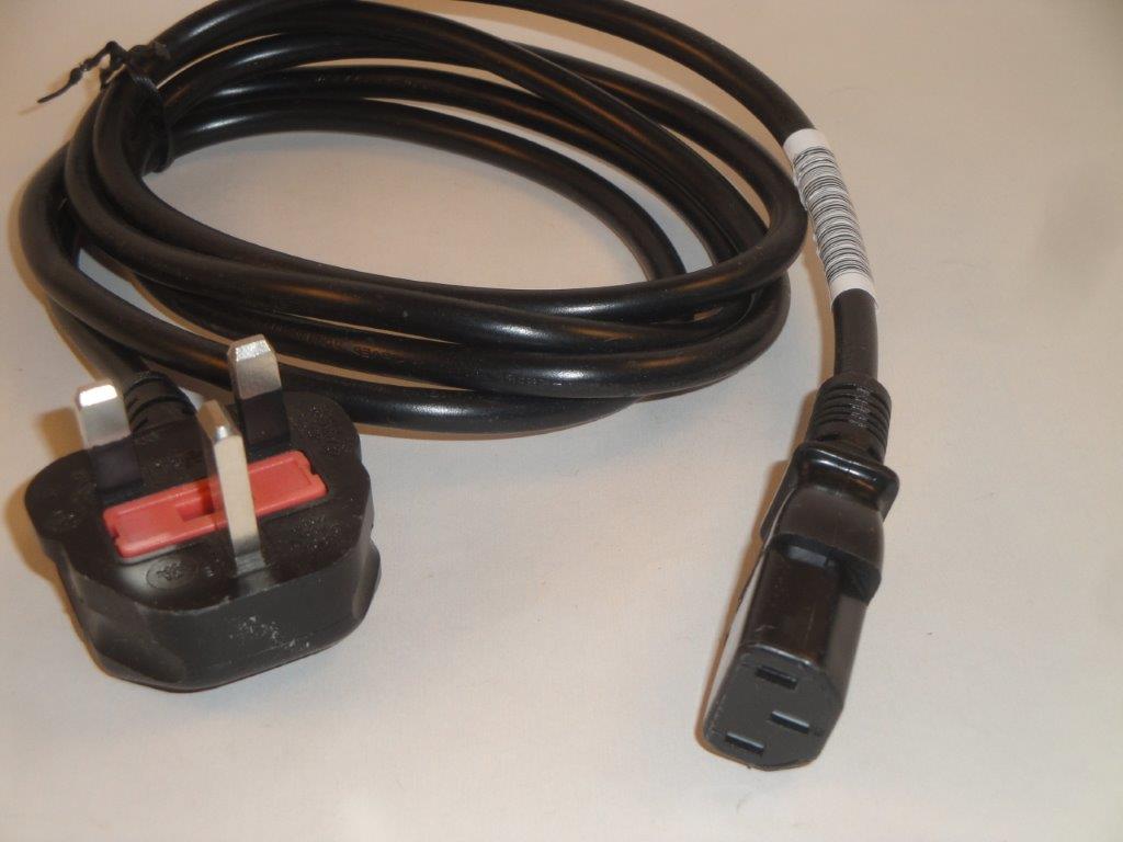 GB-Netzkabel 2m 10A schwarz 3x0,75mm�
